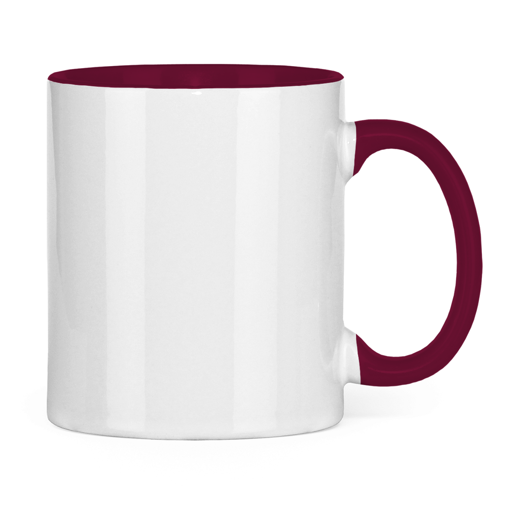 Tasse zweifarbig Coole Möwe mit Kapuze Wattvogel