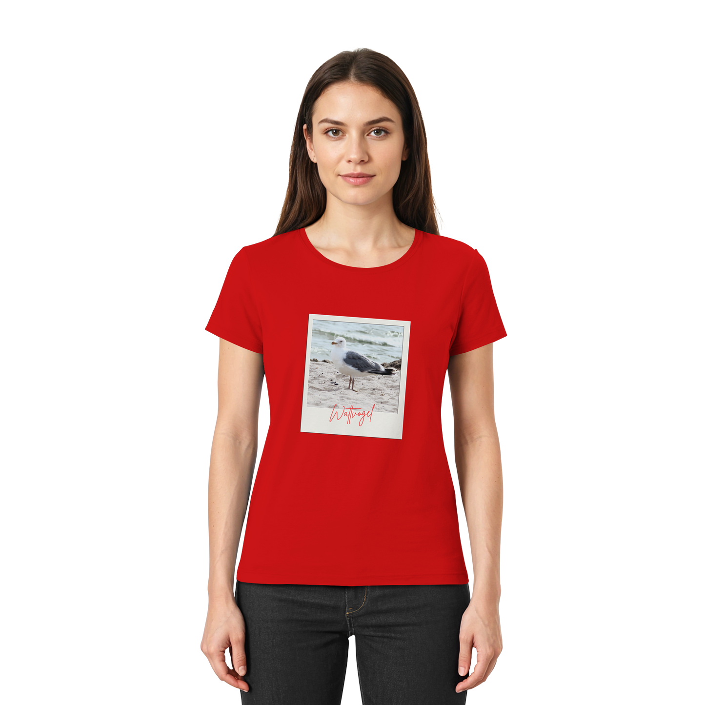 Wattvogel Foto Nordsee Möwe - Ladies Premium Shirt