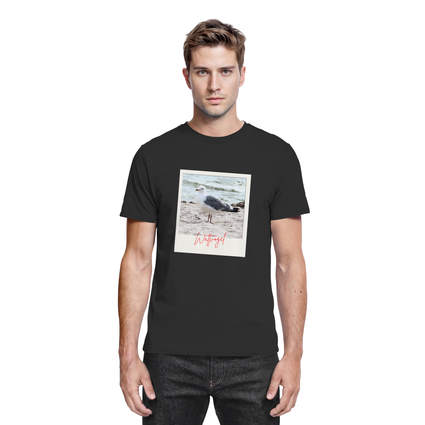 Wattvogel Foto Nordsee Möwe - Premium Shirt