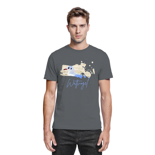 Wattvogel® – Nordsee Möwe im maritimen Kunst-Stil - Premium Shirt