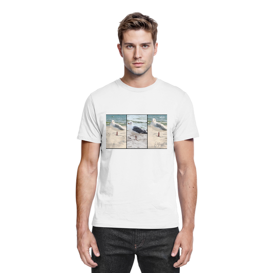 Wattvogel Motiv Nordseemöwe Ostsee - Premium Shirt