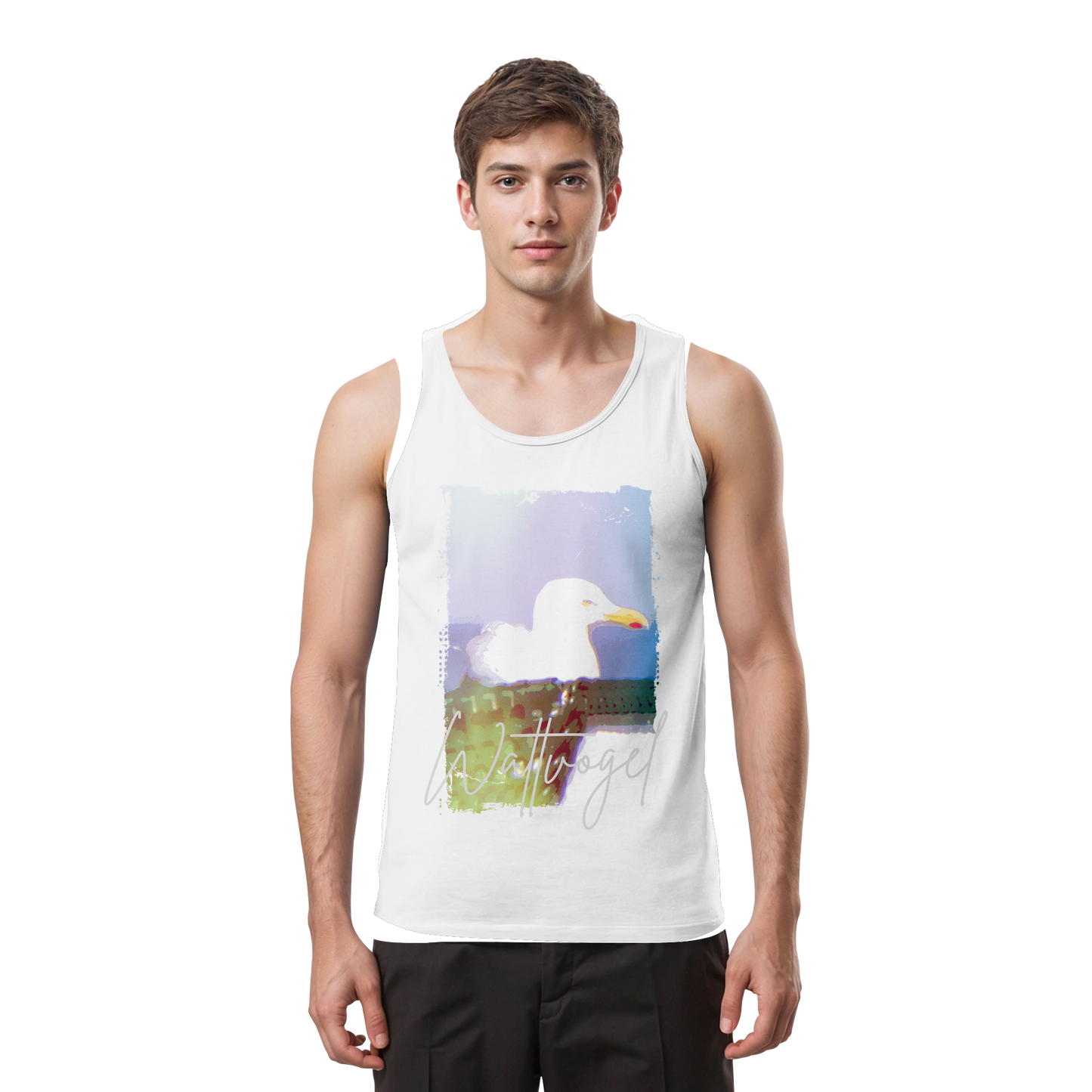 Wattvogel® Nordsee Möwe – Strandkorb Moment - Tank-Top