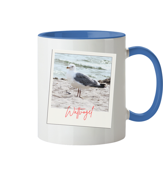 Wattvogel Foto Nordsee Möwe - Tasse zweifarbig