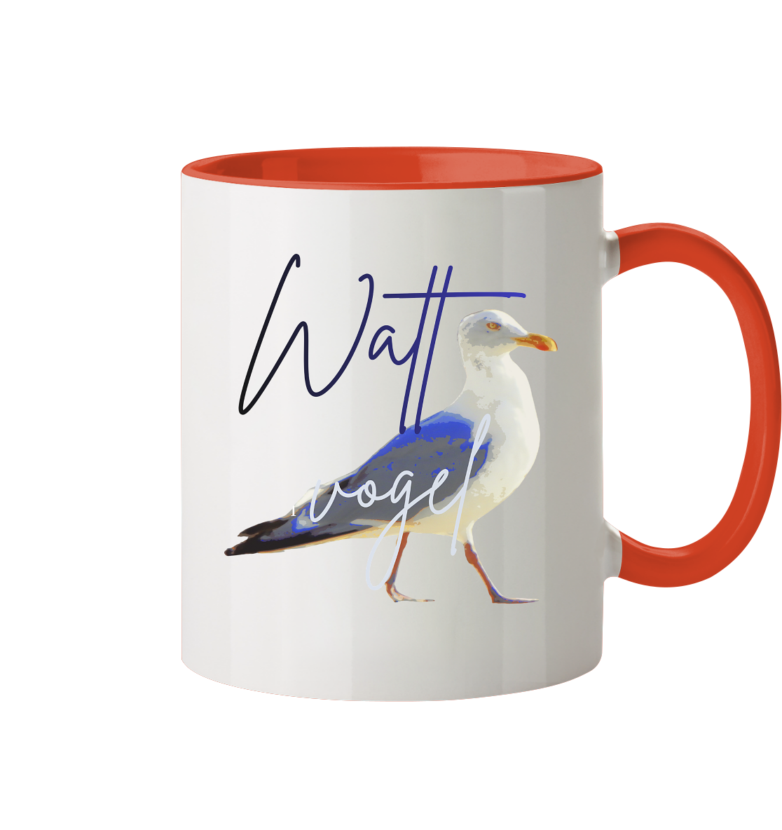 Wattvogel Nordsee Möwe - Geschenk Tasse Ostsee