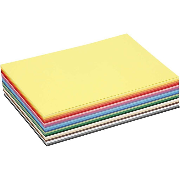 artdee® Bastelkarton 20 sortierte Farben 180 g/m² - verschiedene Formate zur Auswahl