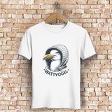 Herren Premium Bio T-Shirt Coole Nordsee  Möwe mit Kaputze