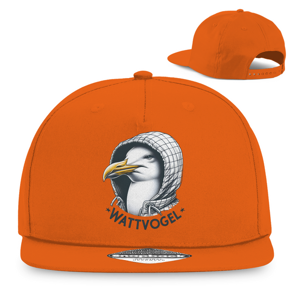 Snapback Rapper Cap Coole Nordsee  Möwe mit Kaputze