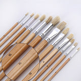 38-tlg. Künstlerpinsel Set mit Pinseltasche - Pinsel für Ölmalerei, Acrylmalerei und Aquarellmalen