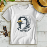Damen Premium Bio T-Shirt Coole Nordsee  Möwe mit Kaputze