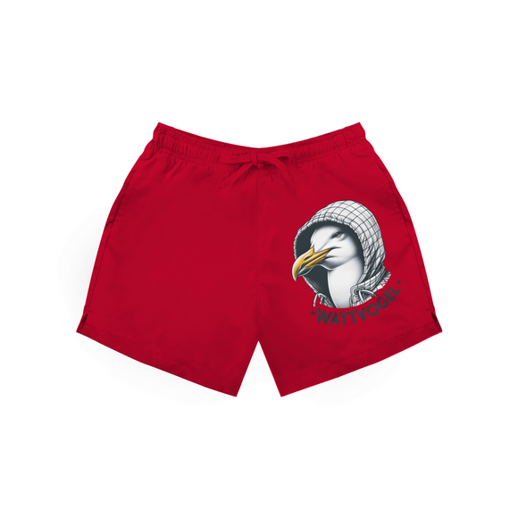 Badehose Coole Nordsee  Möwe mit Kaputze