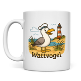 Tasse Freundliche Möwe mit Mütze