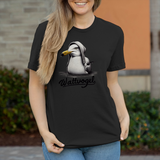 Damen T-Shirt Coole Möwe mit Kapuze Wattvogel