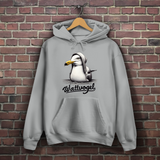 Damen Hoodie Coole Möwe mit Kapuze Wattvogel