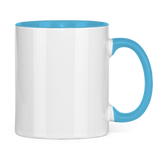 Tasse zweifarbig Colle Möwe mit Kaputze Wattvogel