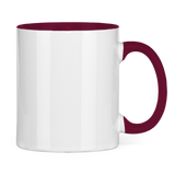 Tasse zweifarbig Colle Möwe mit Kaputze Wattvogel