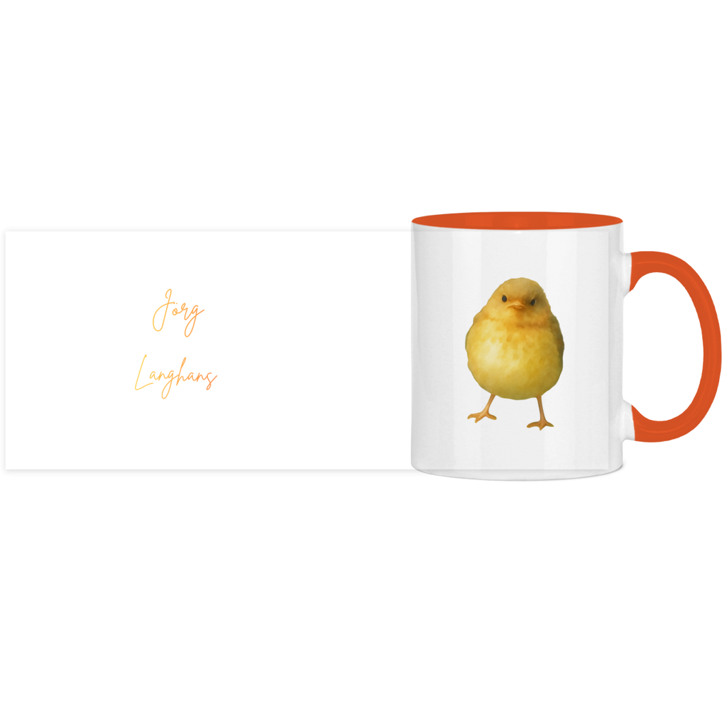 Panorama Tasse zweifarbig Vogel Tasse 1