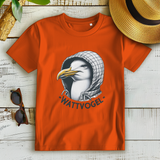 Damen Premium Bio T-Shirt Coole Nordsee  Möwe mit Kaputze