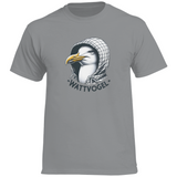 Herren Heavy Cotton T-Shirt Coole Nordsee  Möwe mit Kaputze