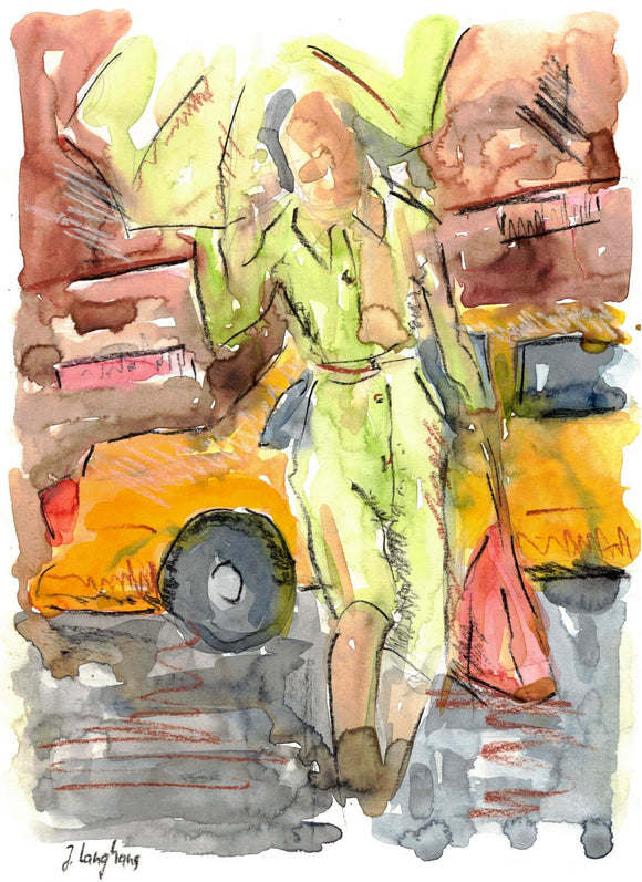 Original Aquarellbild 