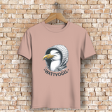 Herren Premium Bio T-Shirt Coole Nordsee  Möwe mit Kaputze