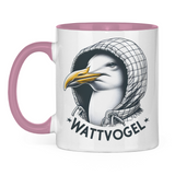 Tasse zweifarbig Coole Nordsee  Möwe mit Kaputze