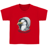 Kinder Basic T-Shirt Coole Nordsee  Möwe mit Kaputze