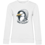Damen Premium Bio Sweatshirt Coole Nordsee  Möwe mit Kaputze