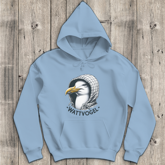 Herren Hoodie Coole Nordsee  Möwe mit Kaputze