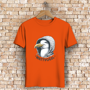 Herren Premium Bio T-Shirt Coole Nordsee  Möwe mit Kaputze