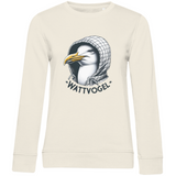 Damen Premium Bio Sweatshirt Coole Nordsee  Möwe mit Kaputze