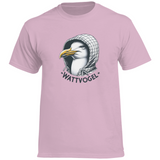 Herren Heavy Cotton T-Shirt Coole Nordsee  Möwe mit Kaputze