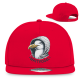 Snapback Rapper Cap Coole Nordsee  Möwe mit Kaputze