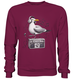 Möwe Wattvogel® mit Radio - Pullover Sweatshirt