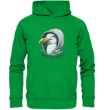Motiv Möwe mit Kaputze Schriftzug Wattvogel  - Basic Unisex Hoodie