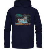 Liegender Tiger Kunstmotiv Kunstdruck - Basic Unisex Hoodie