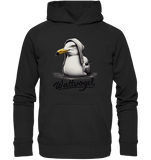 Schwimmende Möwe / Wattvogel  - Kaputzenpullover Unisex Hoodie