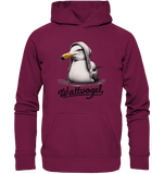 Schwimmende Möwe / Wattvogel  - Kaputzenpullover Unisex Hoodie