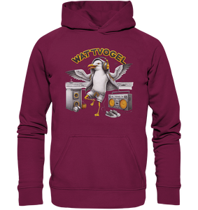 Tanzende Möwe Wattvogel® am Strand - Unisex Hoodie