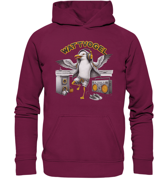 Tanzende Möwe Wattvogel® am Strand - Unisex Hoodie