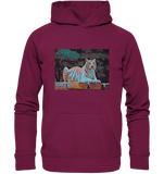 Liegender Tiger Kunstmotiv Kunstdruck - Basic Unisex Hoodie