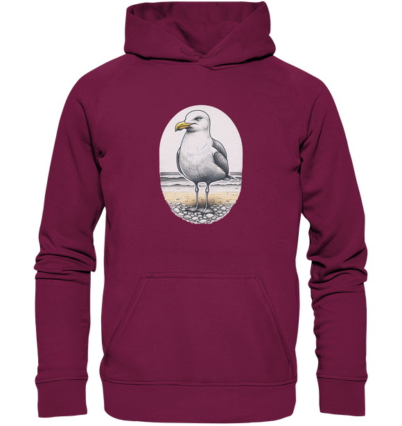 Möwe Wattvogel® am Strand - Basic Unisex Hoodie