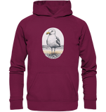 Möwe Wattvogel® am Strand - Basic Unisex Hoodie
