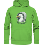 Motiv Möwe mit Kaputze Schriftzug Wattvogel  - Basic Unisex Hoodie