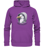 Motiv Möwe mit Kaputze Schriftzug Wattvogel  - Basic Unisex Hoodie