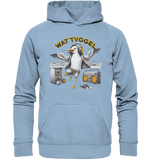 Tanzende Möwe Wattvogel® am Strand - Unisex Hoodie