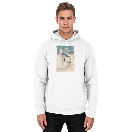 Wattvogel Nordsee Möwe am Strand - Basic Unisex Hoodie