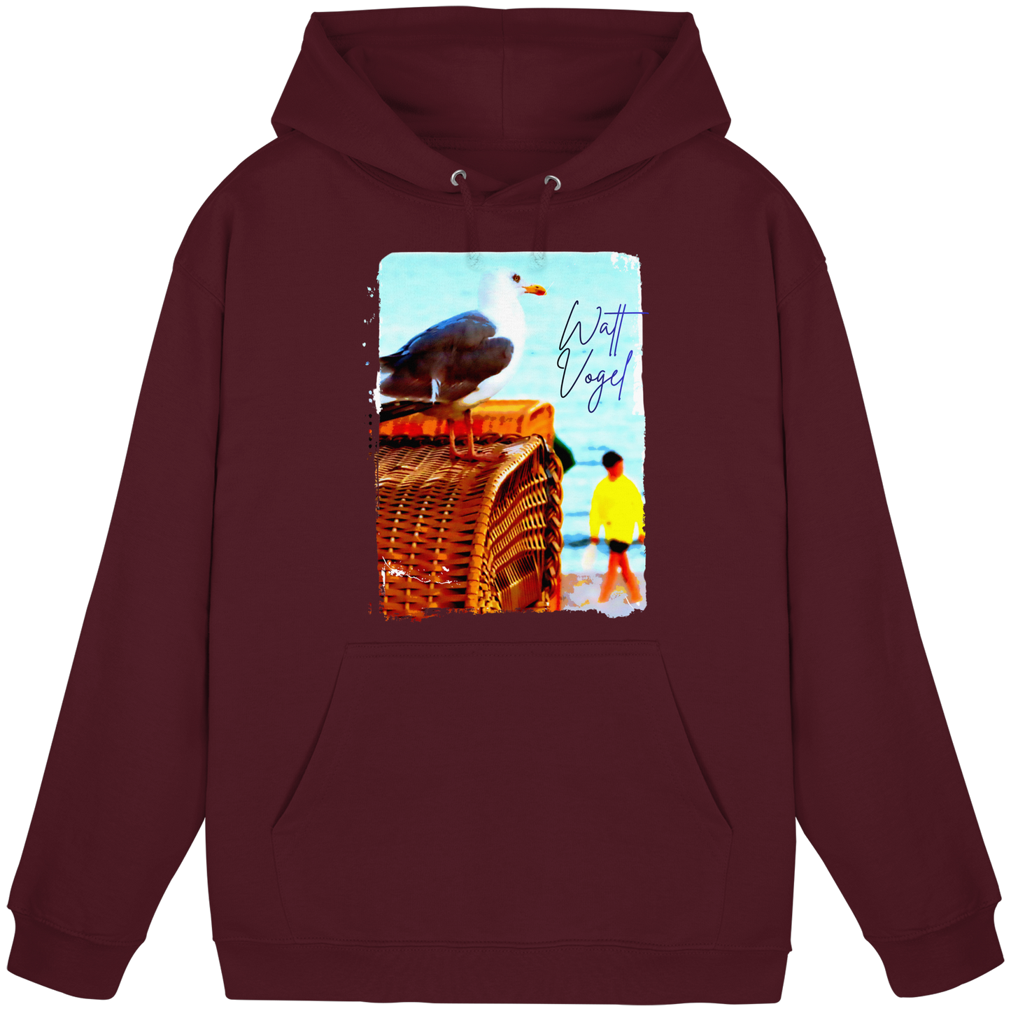 Wattvogel Foto Design am Strand - Basic Unisex Hoodie