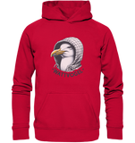 Motiv Möwe mit Kaputze Schriftzug Wattvogel  - Basic Unisex Hoodie