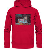 Liegender Tiger Kunstmotiv Kunstdruck - Basic Unisex Hoodie