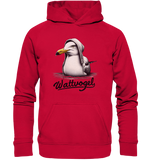 Schwimmende Möwe / Wattvogel  - Kaputzenpullover Unisex Hoodie